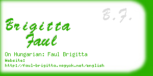 brigitta faul business card